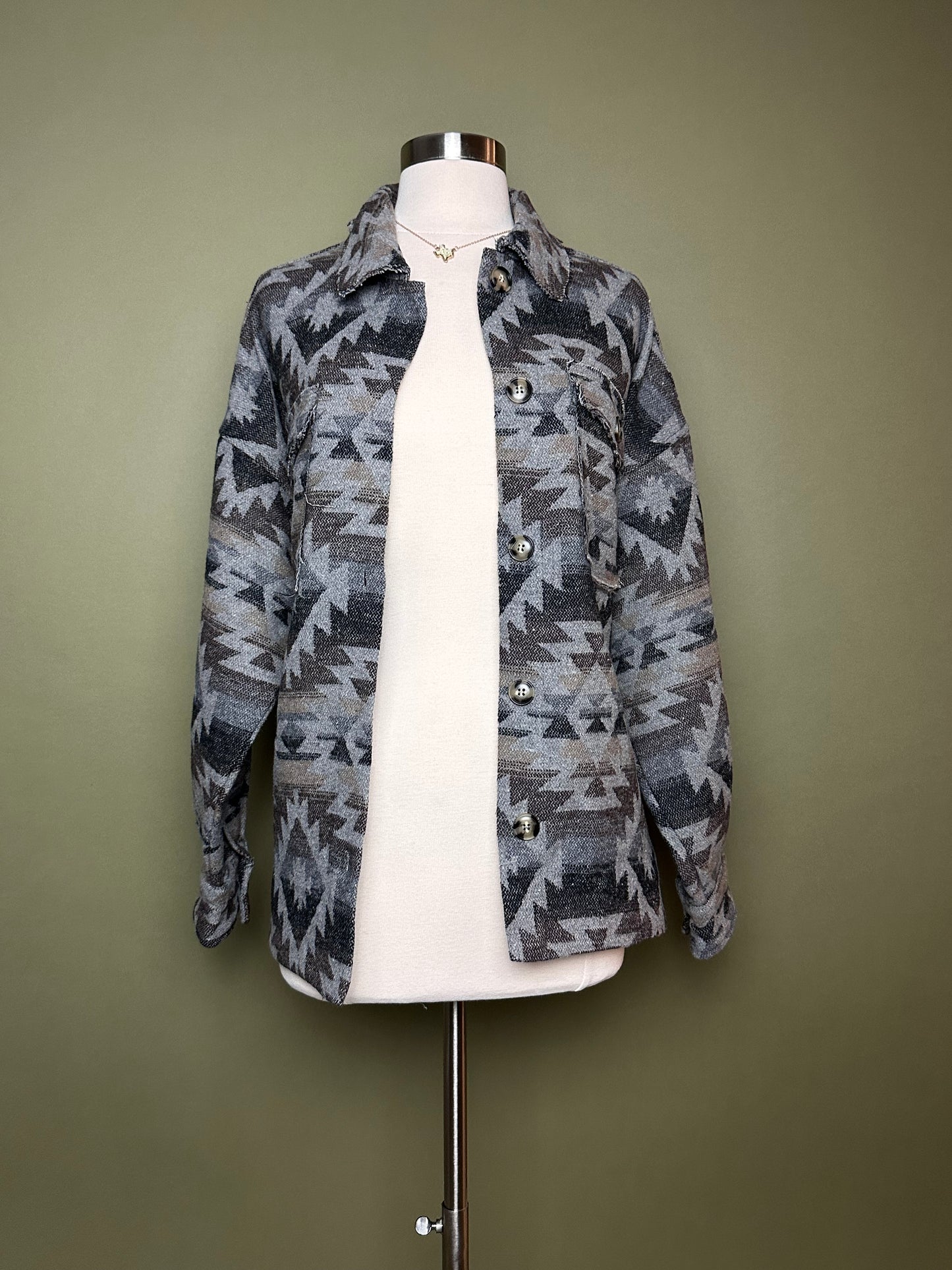 Gray Aztec Jacket