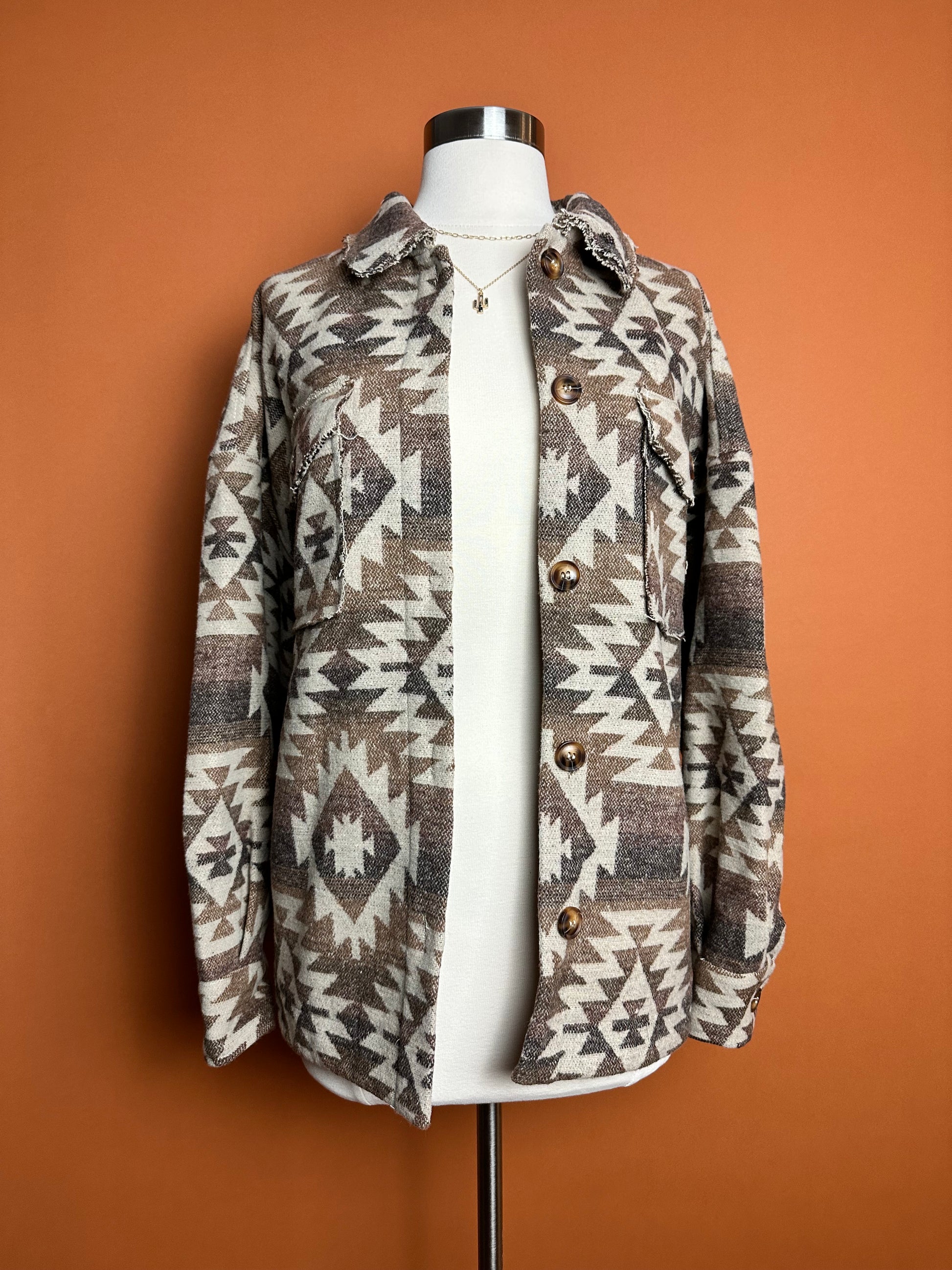 Aztec brown jacket