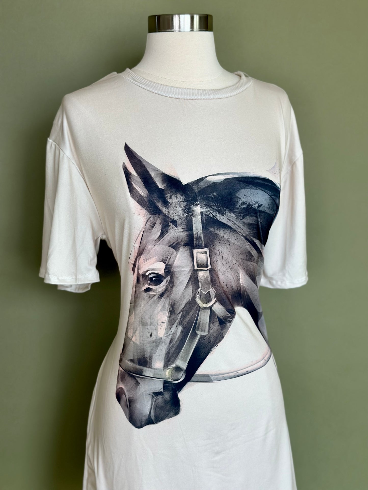Beige Brown Horse - PJ/Long Tee