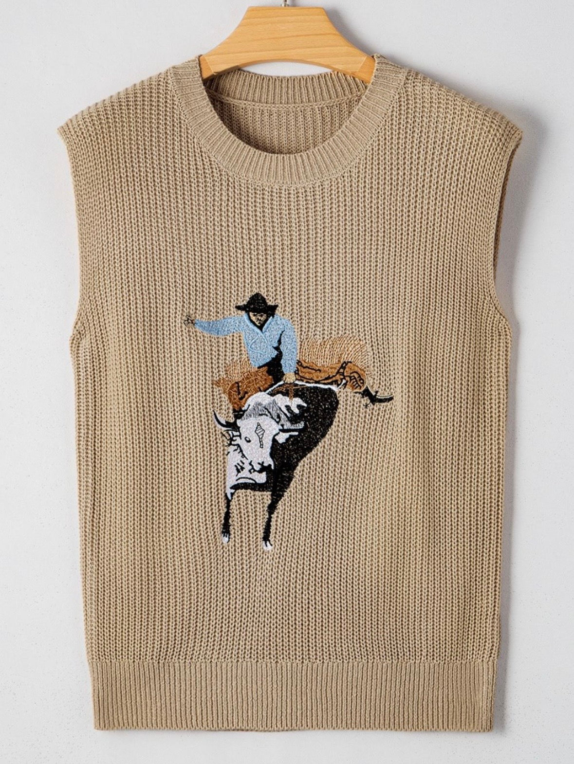 Bull Rider Sweater Vest
